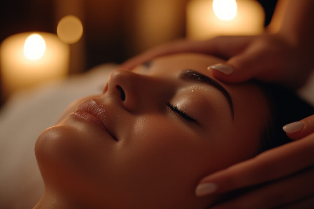 relaxing facial massage: serenity and rejuvenation